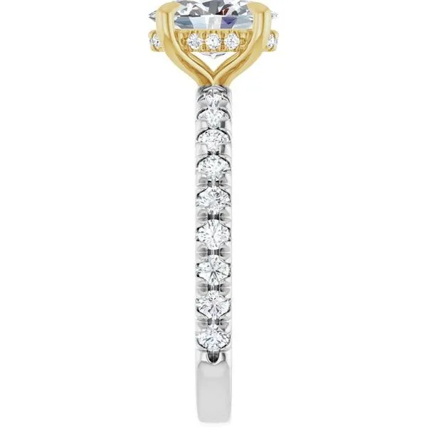 Claw-Prong Hidden Halo-Style Engagement Ring Image 4 J. Thomas Jewelers Rochester Hills, MI