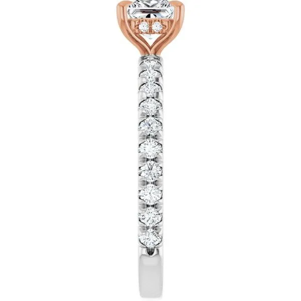 Claw-Prong Hidden Halo-Style Engagement Ring Image 4 Austin's Fine Diamonds & Jewelry Lyndhurst, NJ