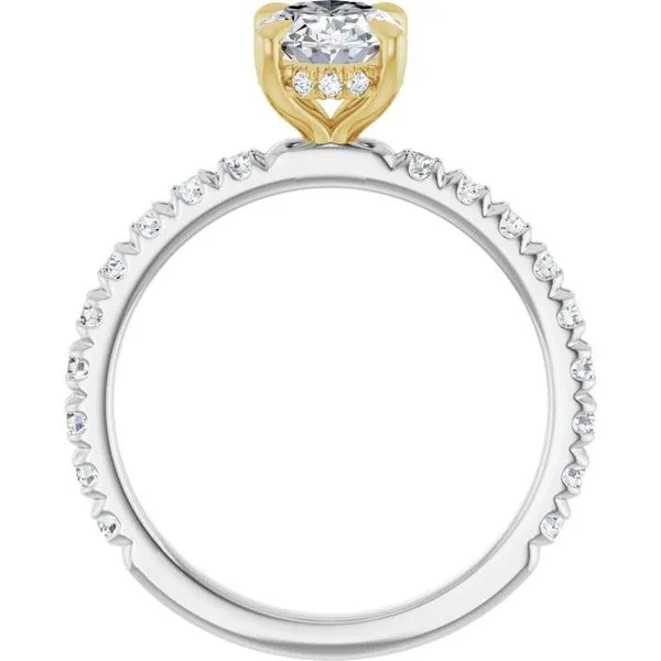 Claw-Prong Hidden Halo-Style Engagement Ring Image 2 Raleigh Diamond Fine Jewelry Raleigh, NC
