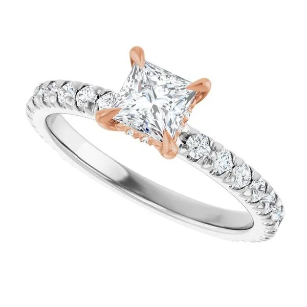 Claw-Prong Hidden Halo-Style Engagement Ring Image 5 Shipley's Fine Jewelry Hampstead, MD