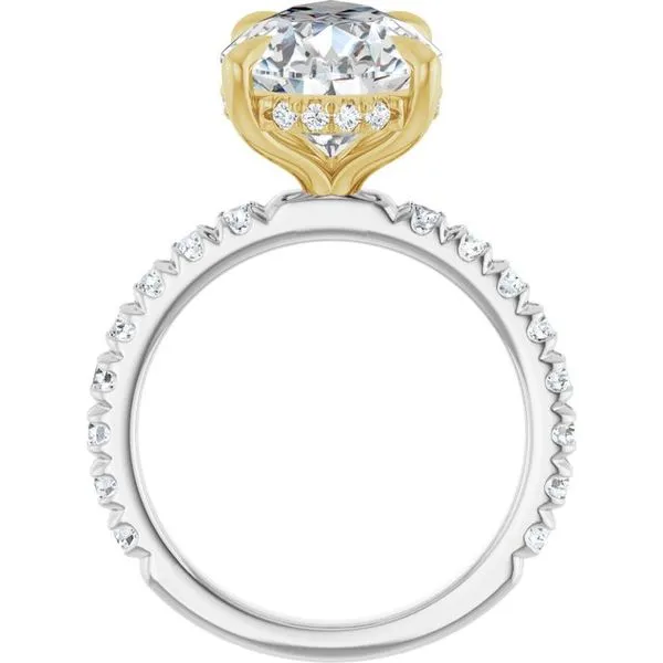 Claw-Prong Hidden Halo-Style Engagement Ring Image 2 J. Thomas Jewelers Rochester Hills, MI