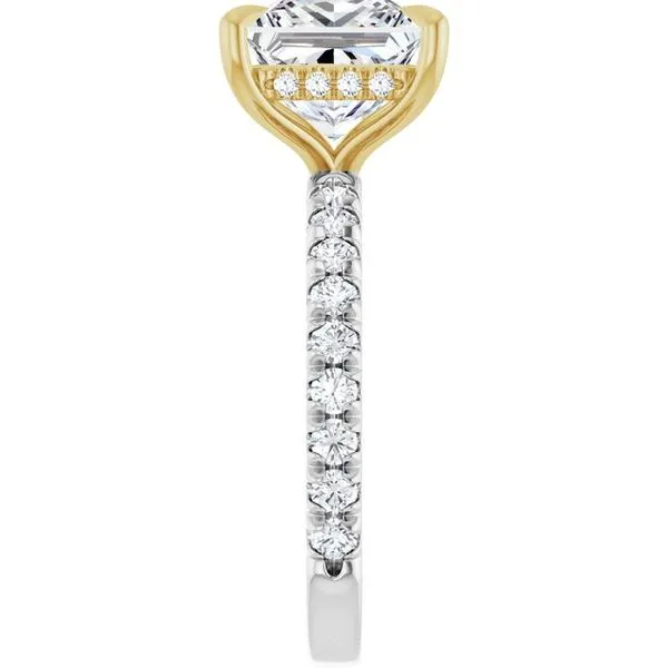 Claw-Prong Hidden Halo-Style Engagement Ring Image 4 JF Jones Jewelers Rochester, NY