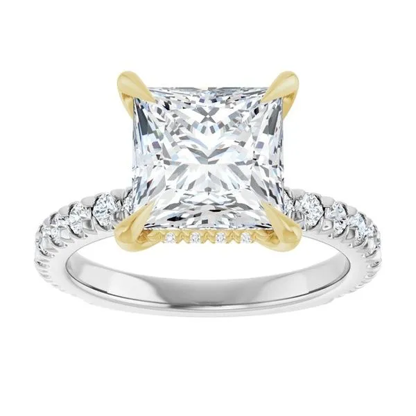 Claw-Prong Hidden Halo-Style Engagement Ring Image 3 Raleigh Diamond Fine Jewelry Raleigh, NC