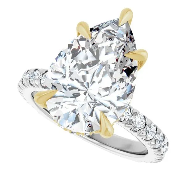 Claw-Prong Hidden Halo-Style Engagement Ring Image 5 J. Thomas Jewelers Rochester Hills, MI