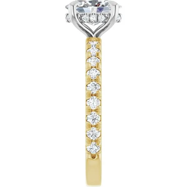 Claw-Prong Hidden Halo-Style Engagement Ring Image 4 Paul James Jewelers Angels Camp, CA