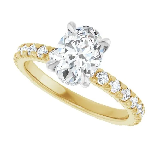 Claw-Prong Hidden Halo-Style Engagement Ring Image 5 Futer Bros Jewelers York, PA