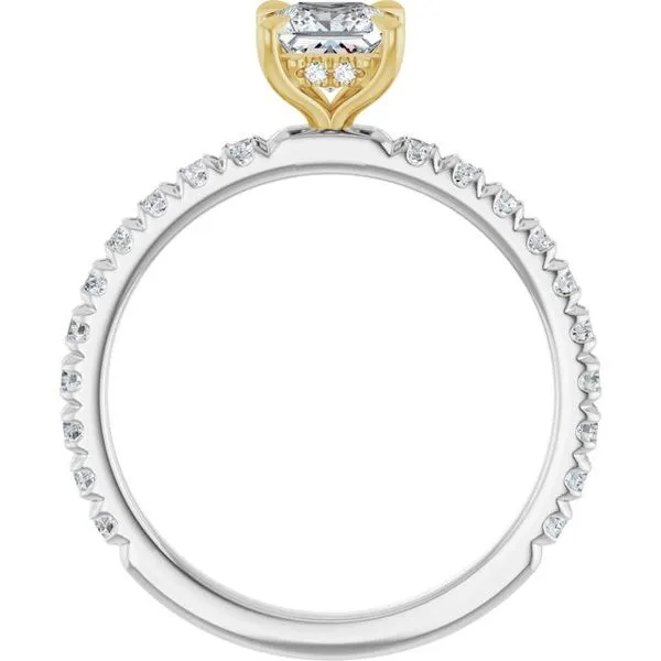 Claw-Prong Hidden Halo-Style Engagement Ring Image 2 J. Thomas Jewelers Rochester Hills, MI