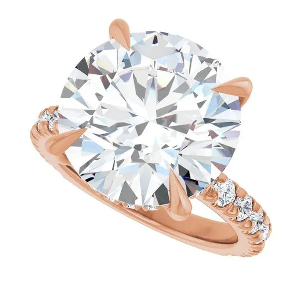 Claw-Prong Hidden Halo-Style Engagement Ring Image 5 Clater Jewelers Louisville, KY