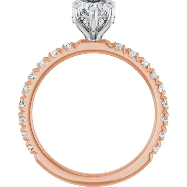 Claw-Prong Hidden Halo-Style Engagement Ring Image 2 Raleigh Diamond Fine Jewelry Raleigh, NC