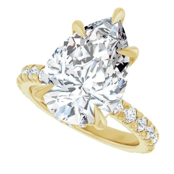 Claw-Prong Hidden Halo-Style Engagement Ring Image 5 Shipley's Fine Jewelry Hampstead, MD
