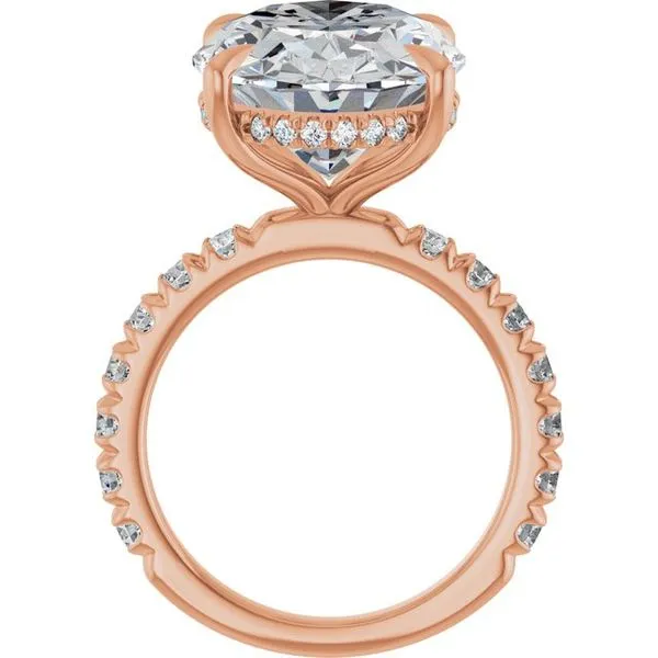 Claw-Prong Hidden Halo-Style Engagement Ring Image 2 Paul James Jewelers Angels Camp, CA