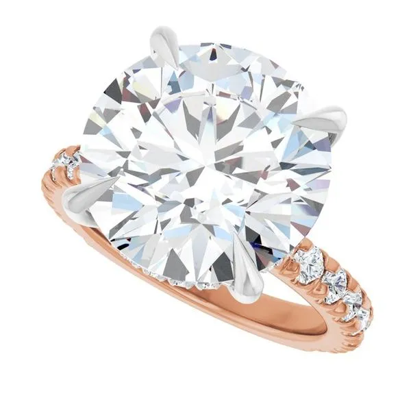 Claw-Prong Hidden Halo-Style Engagement Ring Image 5 Paul James Jewelers Angels Camp, CA