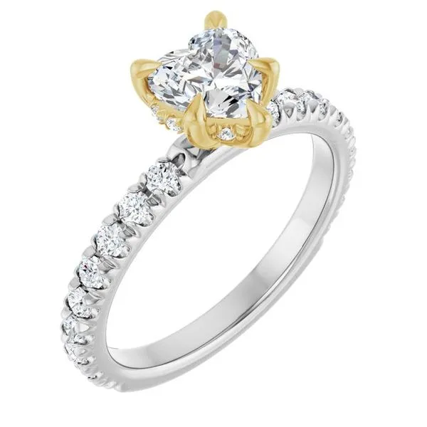 Claw-Prong Hidden Halo-Style Engagement Ring Raleigh Diamond Fine Jewelry Raleigh, NC