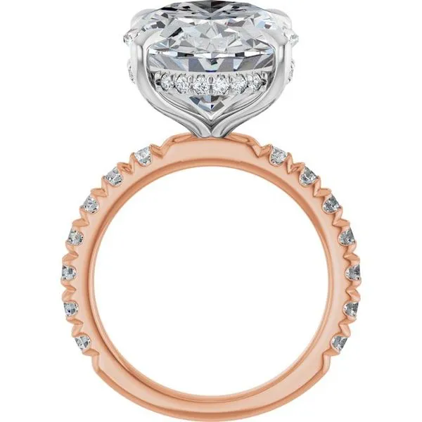 Claw-Prong Hidden Halo-Style Engagement Ring Image 2 Futer Bros Jewelers York, PA