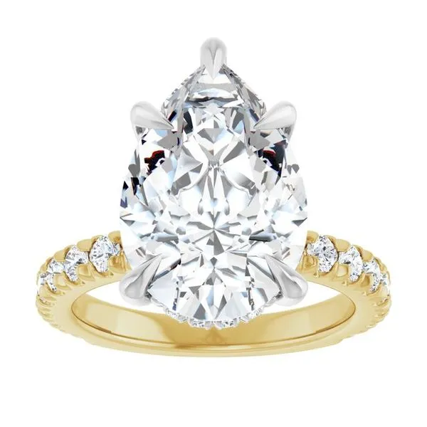 Claw-Prong Hidden Halo-Style Engagement Ring Image 3 Vulcan's Forge LLC KANSAS CITY, MO