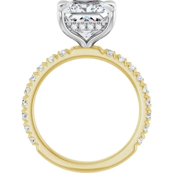 Claw-Prong Hidden Halo-Style Engagement Ring Image 2 Jimmy Smith Jewelers Decatur, AL