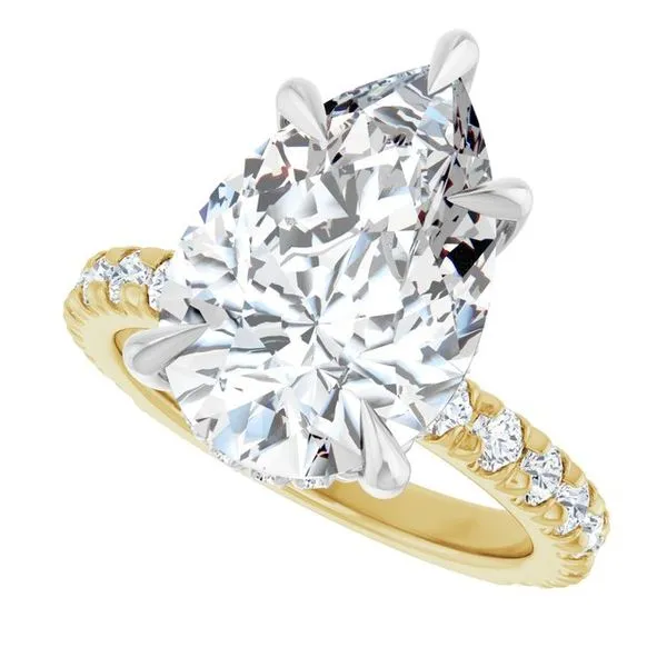 Claw-Prong Hidden Halo-Style Engagement Ring Image 5 Northwood Jewelers Northwood, OH