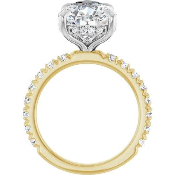 Claw-Prong Hidden Halo-Style Engagement Ring Image 2 Futer Bros Jewelers York, PA