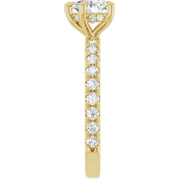 Claw-Prong Hidden Halo-Style Engagement Ring Image 4 Shipley's Fine Jewelry Hampstead, MD