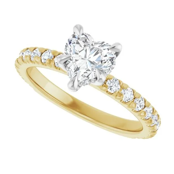 Claw-Prong Hidden Halo-Style Engagement Ring Image 5 Shipley's Fine Jewelry Hampstead, MD