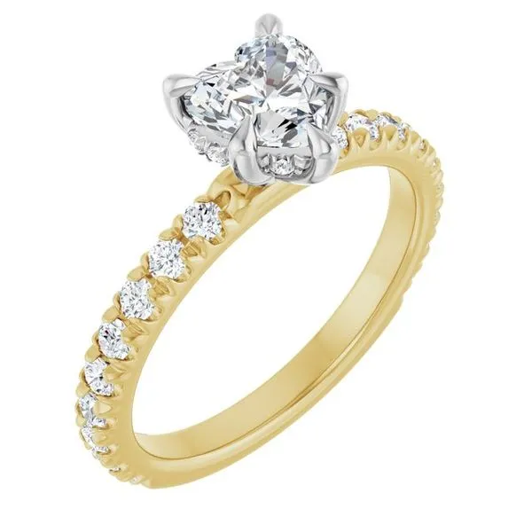 Claw-Prong Hidden Halo-Style Engagement Ring Raleigh Diamond Fine Jewelry Raleigh, NC