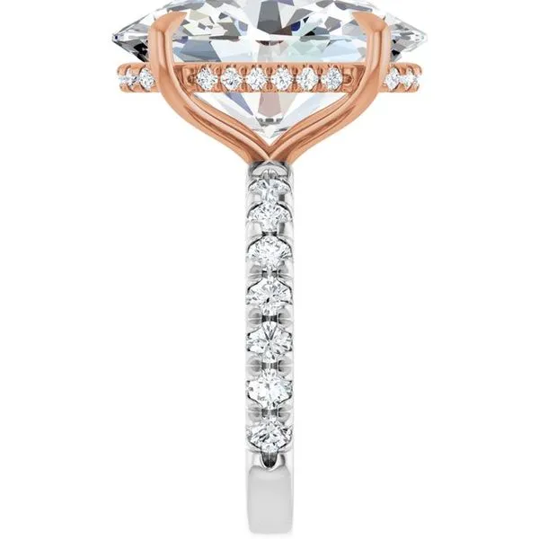 Claw-Prong Hidden Halo-Style Engagement Ring Image 4 J. Thomas Jewelers Rochester Hills, MI