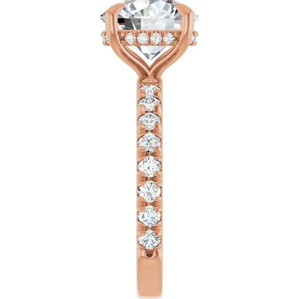 Claw-Prong Hidden Halo-Style Engagement Ring Image 4 Raleigh Diamond Fine Jewelry Raleigh, NC