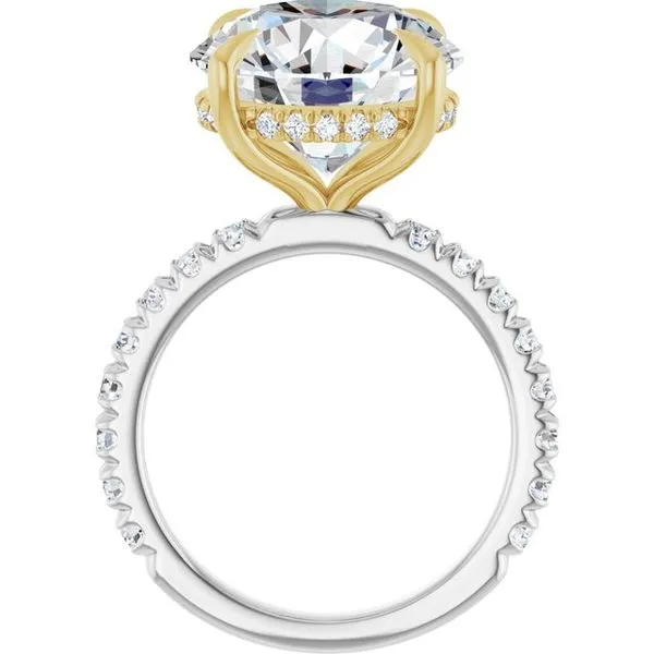 Claw-Prong Hidden Halo-Style Engagement Ring Image 2 Mark Jewellers La Crosse, WI