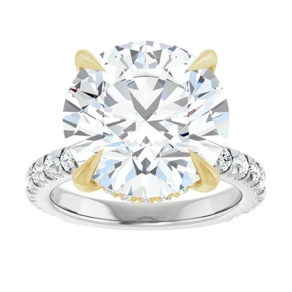 Claw-Prong Hidden Halo-Style Engagement Ring Image 3 J. Thomas Jewelers Rochester Hills, MI