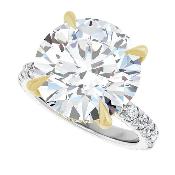 Claw-Prong Hidden Halo-Style Engagement Ring Image 5 Virtus Collective Newport Beach , CA