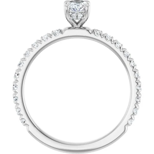 Claw-Prong Hidden Halo-Style Engagement Ring Image 2 Michael Szwed Jewelers Longmeadow, MA