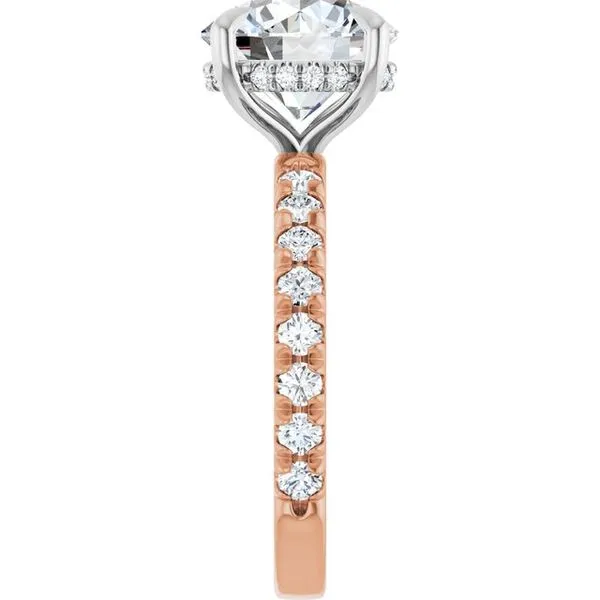 Claw-Prong Hidden Halo-Style Engagement Ring Image 4 Futer Bros Jewelers York, PA