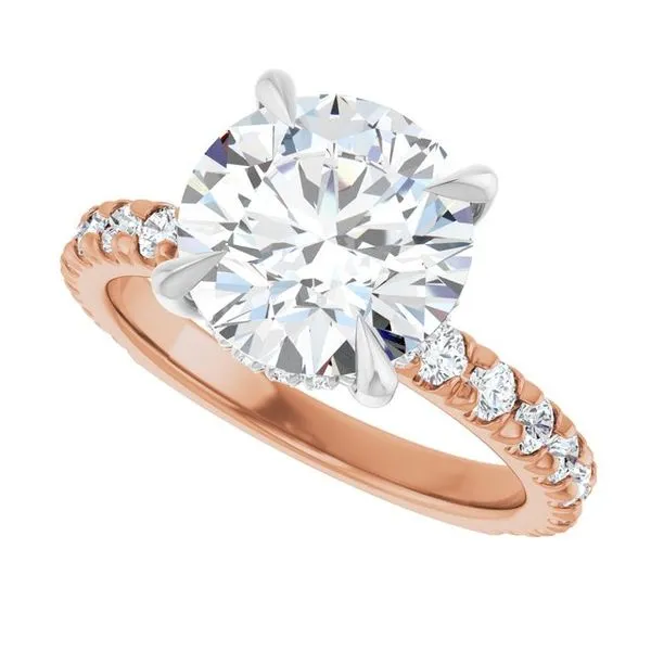 Claw-Prong Hidden Halo-Style Engagement Ring Image 5 Futer Bros Jewelers York, PA