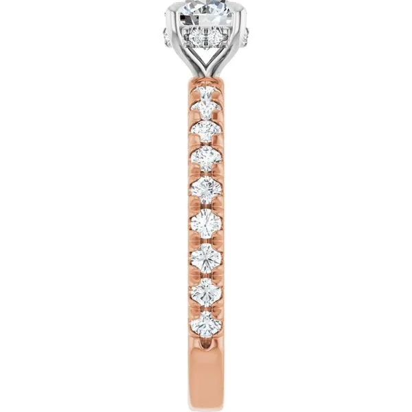 Claw-Prong Hidden Halo-Style Engagement Ring Image 4 House of Silva Wooster, OH