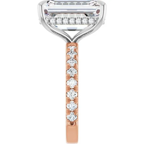 Claw-Prong Hidden Halo-Style Engagement Ring Image 4 Morin Jewelers Southbridge, MA