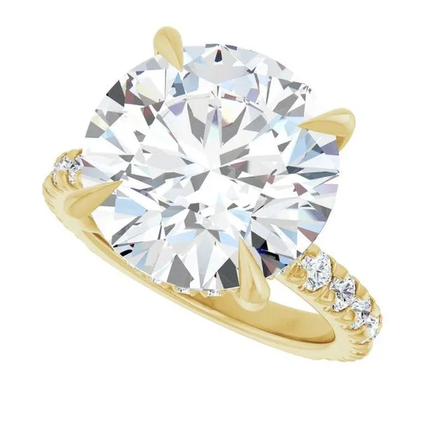 Claw-Prong Hidden Halo-Style Engagement Ring Image 5 Arezzo Jewelers Elmwood Park, IL
