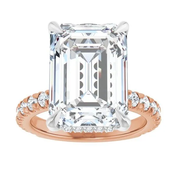 Claw-Prong Hidden Halo-Style Engagement Ring Image 3 Paul James Jewelers Angels Camp, CA