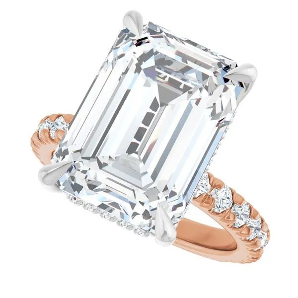 Claw-Prong Hidden Halo-Style Engagement Ring Image 5 Futer Bros Jewelers York, PA