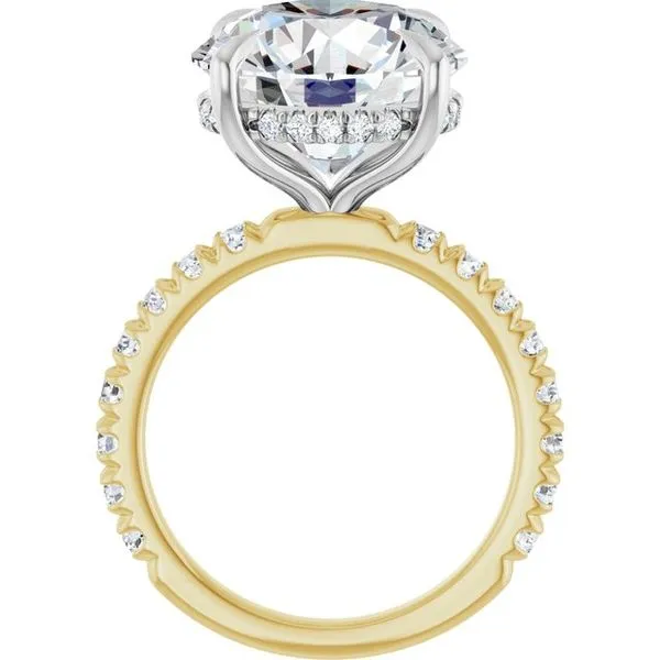 Claw-Prong Hidden Halo-Style Engagement Ring Image 2 Jimmy Smith Jewelers Decatur, AL