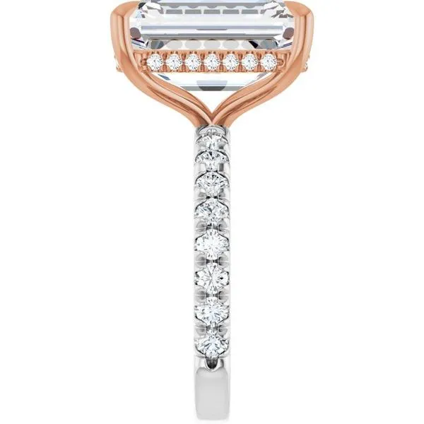 Claw-Prong Hidden Halo-Style Engagement Ring Image 4 Jimmy Smith Jewelers Decatur, AL