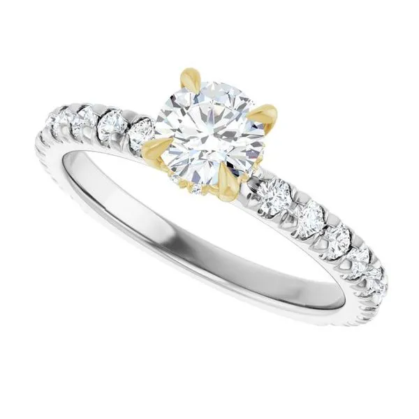 Claw-Prong Hidden Halo-Style Engagement Ring Image 5 Harkleroad Diamonds & Fine Jewelers Savannah, GA