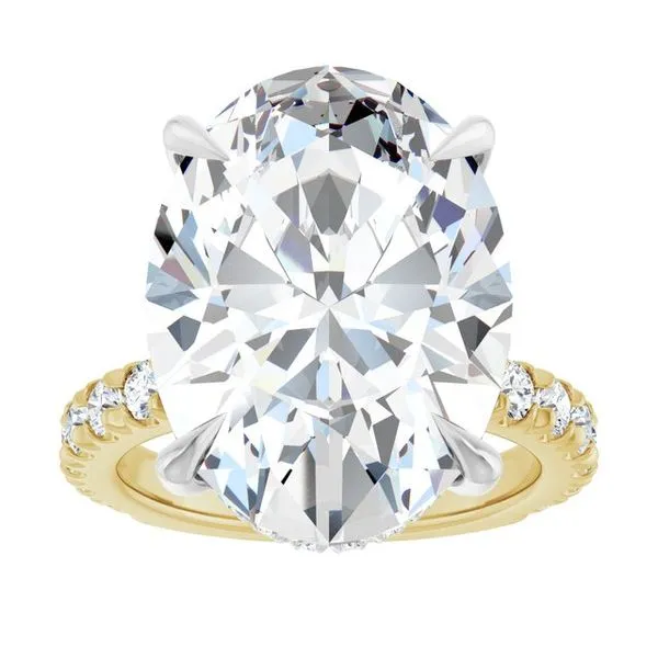 Claw-Prong Hidden Halo-Style Engagement Ring Image 3 Shipley's Fine Jewelry Hampstead, MD