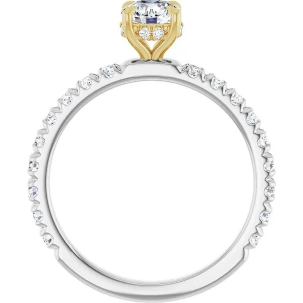 Claw-Prong Hidden Halo-Style Engagement Ring Image 2 Raleigh Diamond Fine Jewelry Raleigh, NC