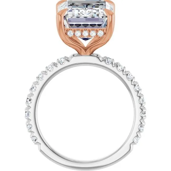 Claw-Prong Hidden Halo-Style Engagement Ring Image 2 Mark Jewellers La Crosse, WI