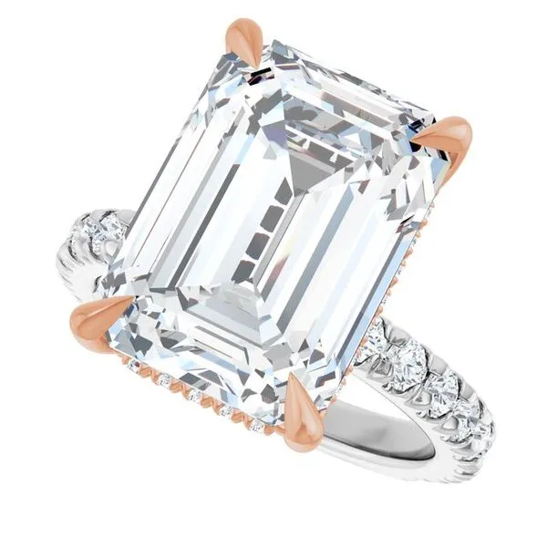 Claw-Prong Hidden Halo-Style Engagement Ring Image 5 Paul James Jewelers Angels Camp, CA