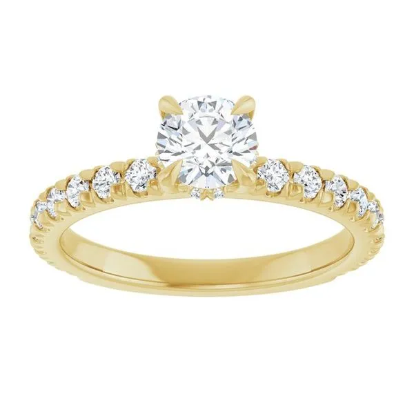 Claw-Prong Hidden Halo-Style Engagement Ring Image 3 Mark Jewellers La Crosse, WI