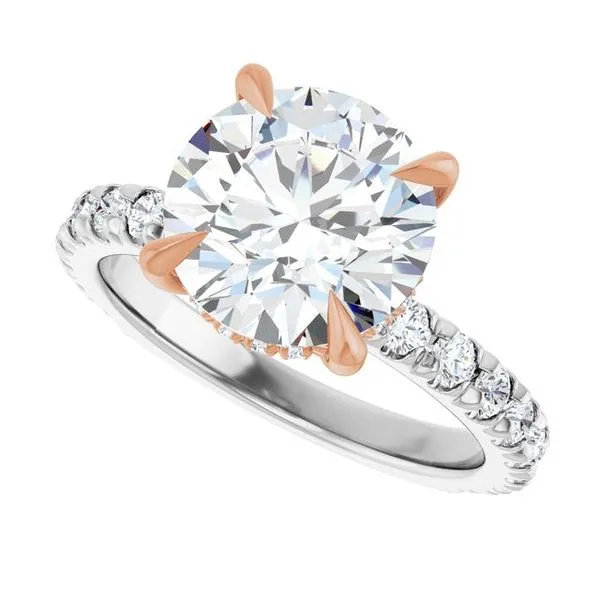 Claw-Prong Hidden Halo-Style Engagement Ring Image 5 Shipley's Fine Jewelry Hampstead, MD