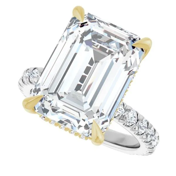 Claw-Prong Hidden Halo-Style Engagement Ring Image 5 Mark Jewellers La Crosse, WI