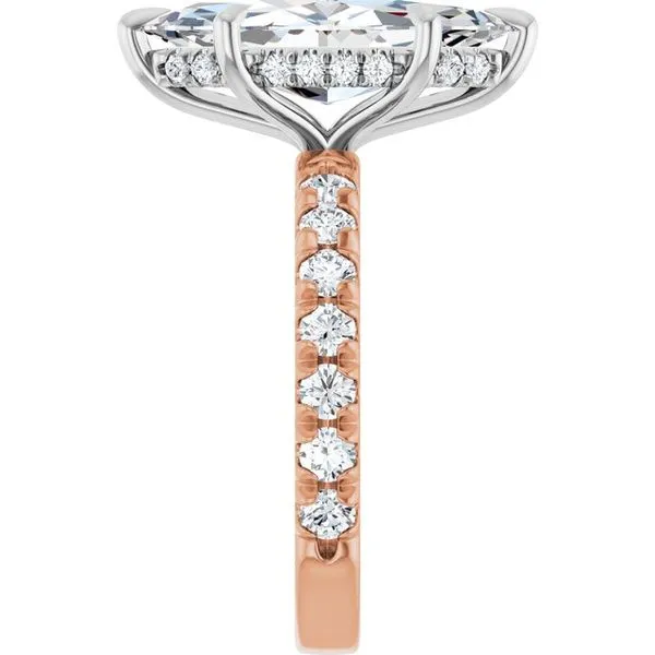 Claw-Prong Hidden Halo-Style Engagement Ring Image 4 Redlands Jewelers Redlands, CA