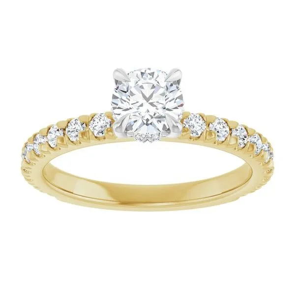 Claw-Prong Hidden Halo-Style Engagement Ring Image 3 Shipley's Fine Jewelry Hampstead, MD